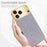For iPhone 17 Pro Case Electroplating Frame Sparkling Glitter Anti Drop PC + TPU Phone Cover - Gold - 3