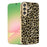 For Samsung Galaxy S26+ Case Electroplating Frame Leopard Pattern PC + TPU Hybrid Phone Cover - Gold - 1