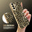 For Samsung Galaxy S25 FE Case Electroplating Frame Leopard Pattern PC + TPU Hybrid Phone Cover - Gold - 3