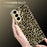 For Samsung Galaxy S25 FE Case Electroplating Frame Leopard Pattern PC + TPU Hybrid Phone Cover - Gold - 5