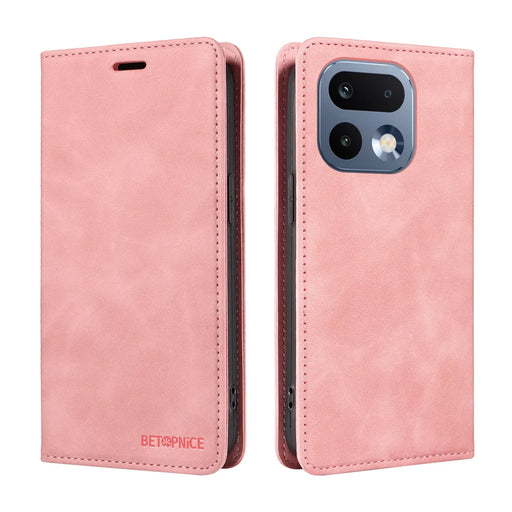 BETOPNICE For Realme 16 Pro 5G Case  Magnetic Closure RFID Blocking Wallet Stand Leather Phone Cover - Pink - 2