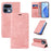 BETOPNICE For Realme 16 Pro 5G Case  Magnetic Closure RFID Blocking Wallet Stand Leather Phone Cover - Pink - 3