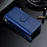 For Samsung Galaxy S26 Ultra Magnetic Leather Case Mobile Cover with Detachable Zipper Wallet Strap - Blue - 2