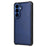 For Samsung Galaxy S26+ Magnetic Leather Case Mobile Cover with Detachable Zipper Wallet Strap - Blue - 4