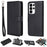 For Samsung Galaxy S26 Ultra Case 2 in 1 Detachable Magnetic Leather Wallet Mobile Cover with Strap - Black - 1