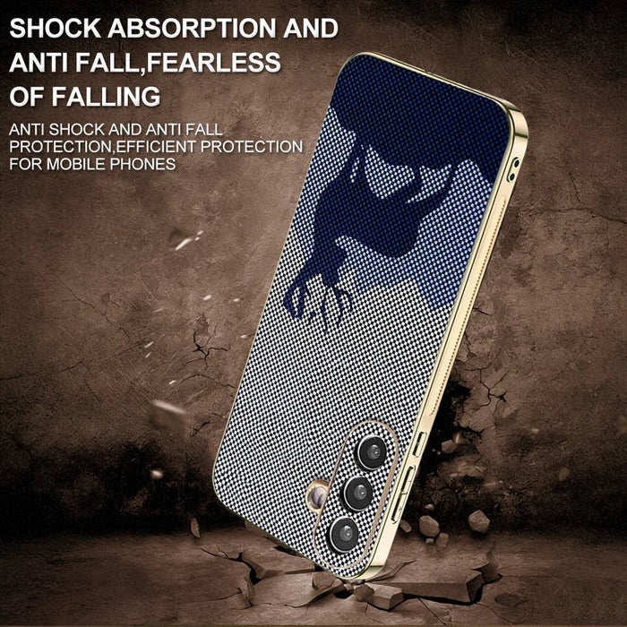 For Samsung Galaxy S26+ Case Lucky Deer PC + TPU Electroplating Phone Cover - Dark Blue - 4