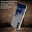 For Samsung Galaxy S25 FE Case Lucky Deer PC + TPU Electroplating Phone Cover - Dark Blue - 4