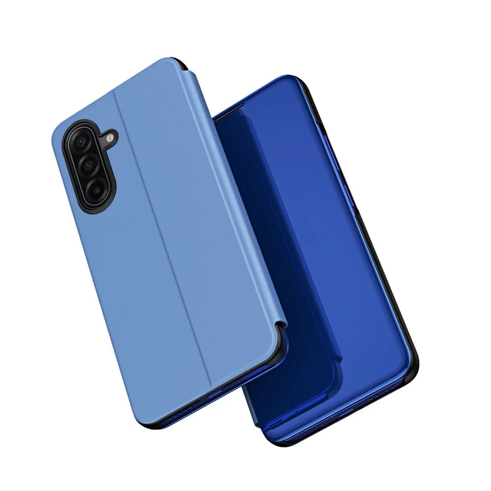For Samsung Galaxy A37 5G Flip Leather Cover with Stand Full Body Protective Phone Case - Blue - 2
