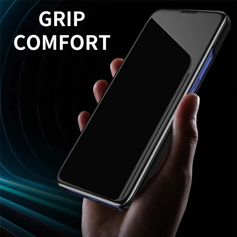 For Samsung Galaxy A37 5G Flip Leather Cover with Stand Full Body Protective Phone Case - Blue - 3