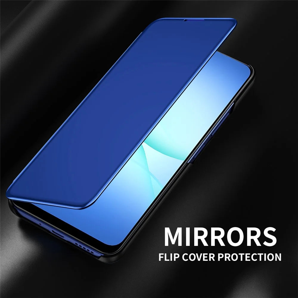 For Samsung Galaxy A37 5G Flip Leather Cover with Stand Full Body Protective Phone Case - Blue - 5