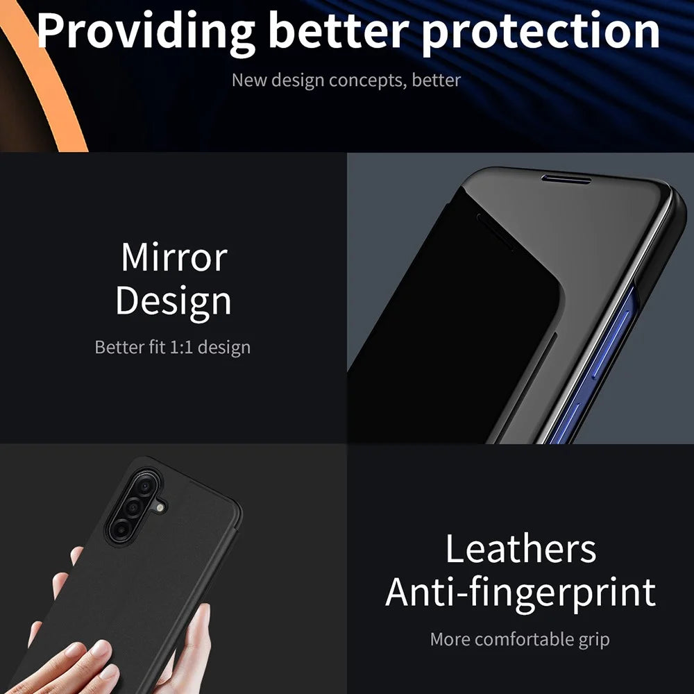 For Samsung Galaxy A57 5G Flip Leather Cover with Stand Full Body Protective Phone Case - Blue - 7