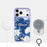 For iPhone 17 Pro Magnetic Case TPU PC Phone Cover with Detachable White Flowers Backplate - Purple - 3