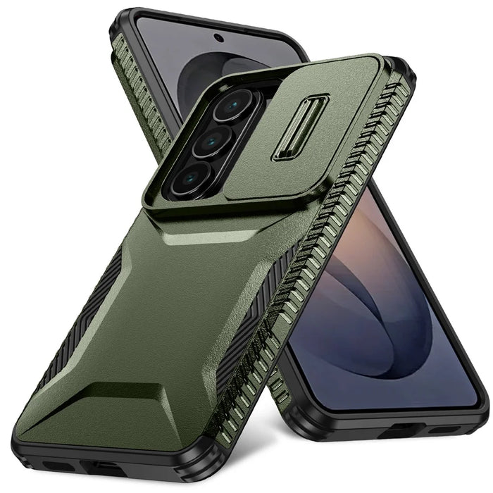 For Samsung Galaxy S26 Case Camshield TPU + PC Phone Cover Non-Slip Side Edge - Green - 2