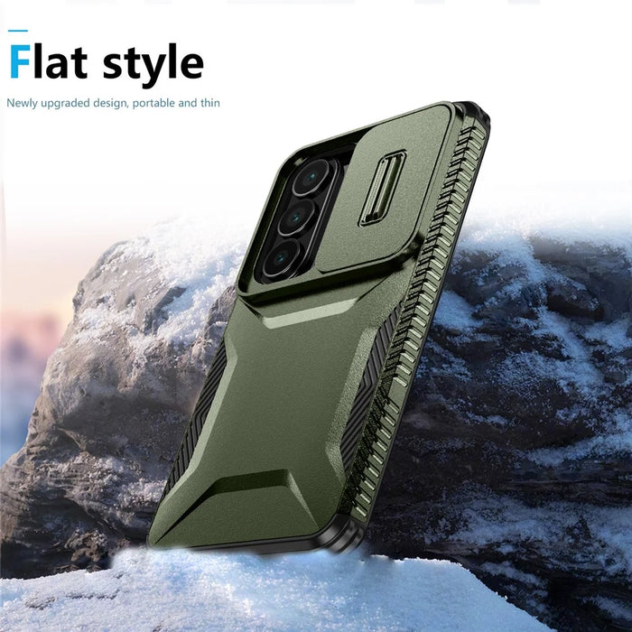 For Samsung Galaxy S26 Case Camshield TPU + PC Phone Cover Non-Slip Side Edge - Green - 5