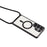 For Samsung Galaxy S26 Ultra Magnetic Case Electroplating Edge TPU Phone Cover with Shoulder Strap - Black - 4