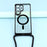 For Samsung Galaxy S26 Ultra Magnetic Case Electroplating Edge TPU Phone Cover with Shoulder Strap - Black - 5