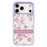 For iPhone 17 Pro Max Magnetic Case TPU PC Phone Cover with Detachable Light Purple Bird Pattern Backplate - Purple - 1