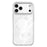 For iPhone 17 Pro Magnetic Case TPU PC Phone Cover with Detachable Abstract Flower Pattern Backplate - White - 2