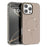 For iPhone 16 Pro Max Magnetic Case CD Veins Aluminum Alloy TPU PC Phone Cover Compatible with MagSafe - Desert Gold - 1