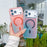 For iPhone 17 Pro Max Magnetic Case Laser Color Changing PC TPU Phone Protection Cover Compatible with MagSafe - Orange - 3