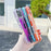 For iPhone 16 Pro Max Magnetic Case Laser Color Changing PC TPU Phone Protection Cover Compatible with MagSafe - Orange - 5