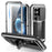 R-JUST For Samsung Galaxy S26 Ultra Case PC + Silicone + Metal Back Cover with Tempered Glass Film - Silver - 1