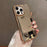 For iPhone 16 Pro TPU Case Electroplating Makeup Mirror Phone Cover - Gold - 2