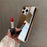 For iPhone 16 Pro TPU Case Electroplating Makeup Mirror Phone Cover - Gold - 3