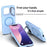 For iPhone 17 Pro Max Case Compatible with MagSafe Liquid Silicone Phone Cover with Lens Frame Kickstand - Blue - 5