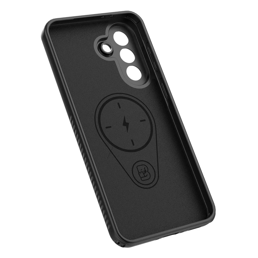 For Samsung Galaxy A37 5G Magnetic Case Rotating Kickstand TPU PC Phone Cover - Black - 4