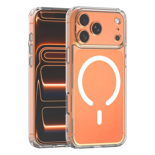 Bulk Purchasing For iPhone 17 Pro Max Magnetic Case Bayer TPU Acrylic Phone Cover Compatible with MagSafe - Transparent - 1