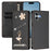 For iPhone 16 Plus Leather Case RFID Blocking Wallet Stand Rhinestones Ballet Dancer Flip Phone Cover - Black - 2