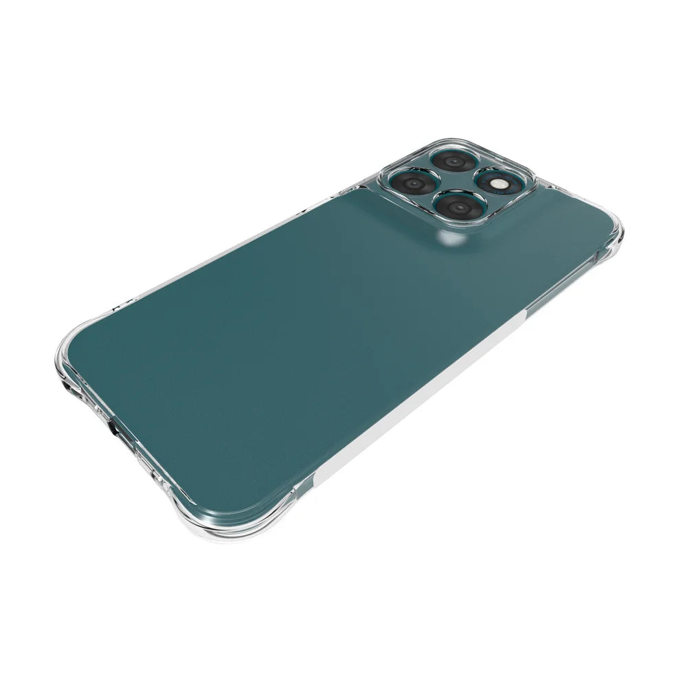 WANLONFENG Case For Motorola Moto G87 5G / G77 5G / G67 5G WL Series 2.0mm TPU Phone Cover with Tempered Glass Film - Transparent - 3