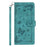 For Google Pixel 9 Pro / Google Pixel 9 / Google Pixel 10 Pro / Google Pixel 10 Case Garden Imprinted PU Leather Wallet Phone Cover with Wrist Strap - Green - 3
