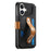 For iPhone 17 Wallet Case Retro Leather Phone Cover with Wristband Kickstand - Black - 3