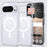 For Google Pixel 10 / Google Pixel 9 Pro / Google Pixel 9 / Google Pixel 10 Pro Magnetic Case Shockproof TPU PC Clear Phone Cover - White - 1
