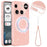For Nothing Phone (3) 5G Magnetic Case Glitter TPU Shockproof Phone Cover with Lanyard - Pink - 1