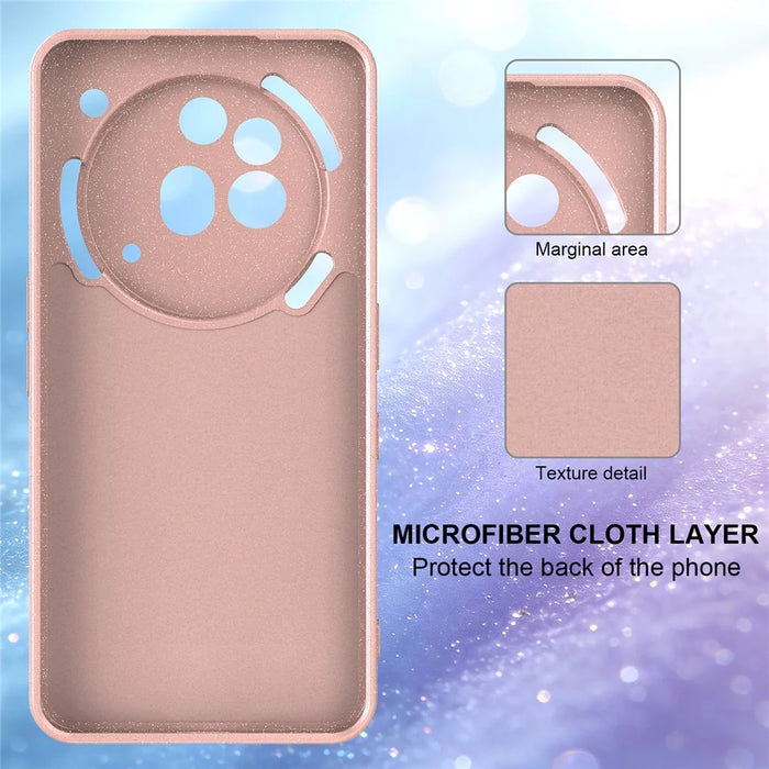 For Nothing Phone (3a) Pro Magnetic Case Glitter TPU Shockproof Phone Cover with Lanyard - Pink - 3