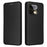 For Realme 16 Pro+ 5G Case Carbon Fiber Texture Drop-Proof PU Leather Phone Cover - Black - 1