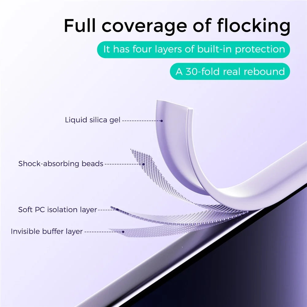 ABEEL For Samsung Galaxy Z Fold5 5G Magnetic Case Skin Touch Liquid Silicone Phone Back Cover - Purple - 3