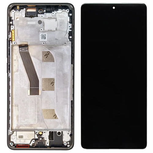 For Xiaomi Redmi Note 15 4G (Global) 2510DRA23E 2510DRA23G OEM Grade S AMOLED Screen and Digitizer Assembly + Frame (Without Logo) - Black - 1