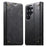 SUTENI For Samsung Galaxy S26 Ultra Case PU Leather Stand Wallet Phone Cover - Black - 1