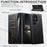 SUTENI For Samsung Galaxy S26 Ultra Case PU Leather Stand Wallet Phone Cover - Black - 5
