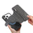 For iPhone 18 Pro / 17 Pro Magnetic Case RFID Blocking Detachable Wallet Stand Cloth Texture Leather Phone Cover - Black - 6