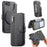 Magnetic Case For iPhone 17e  /  16e RFID Blocking   Detachable Wallet Stand Cloth Texture Leather Phone Cover - Black - 1