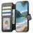 For Samsung Galaxy A57 5G Magnetic Case RFID Blocking Detachable Wallet Stand Cloth Texture Leather Phone Cover - Black - 2