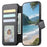 For Sony Xperia 1 VII Magnetic Case RFID Blocking Detachable Wallet Stand Cloth Texture Leather Phone Cover - Black - 2