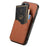 For Google Pixel 10 / 10 Pro Magnetic Case Carbon Fiber Texture Back Cover with Detachable Card Holder - Brown - 3