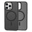 For iPhone 13 Pro Magnetic Case TPU + PC Rubberized Finish Phone Cover - Black - 1
