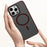 For iPhone 13 Pro Magnetic Case TPU + PC Rubberized Finish Phone Cover - Black - 3